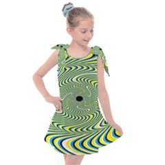 Illusion Idea Head Irritation Kids  Tie Up Tunic Dress by Pakrebo