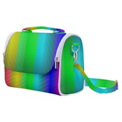 Lines Rainbow Colors Spectrum Color Satchel Shoulder Bag by Pakrebo