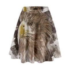Sea Eagle Raptor Nature Predator High Waist Skirt by Pakrebo