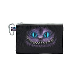Cheshire Cat Animation Canvas Cosmetic Bag (small) by Sudhe