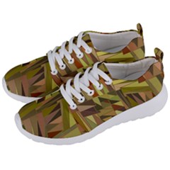 Earth Tones Geometric Shapes Unique Men s Lightweight Sports Shoes by Mariart