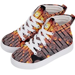 Music Notes Sound Musical Audio Kids  Hi-top Skate Sneakers by Mariart