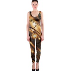 Time Clock Star Hour Day Night One Piece Catsuit