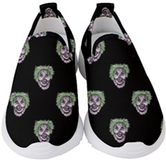 Creepy Zombies Motif Pattern Illustration Kids  Slip On Sneakers by dflcprintsclothing