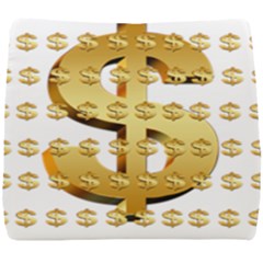 Dollar Money Gold Finance Sign Seat Cushion by Mariart