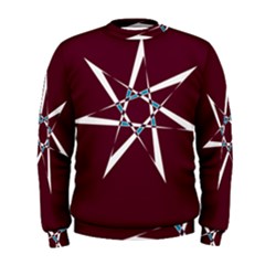 Star Sky Design Decor Red Men s Sweatshirt by Alisyart