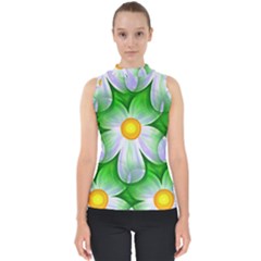 Seamless Repeating Tiling Tileable Mock Neck Shell Top