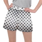 Black And White Tribal Stretch Ripstop Shorts