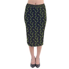 Geckos Pattern Velvet Midi Pencil Skirt by bloomingvinedesign
