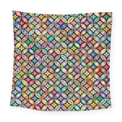 Floral Flowers Decorative Square Tapestry (large)