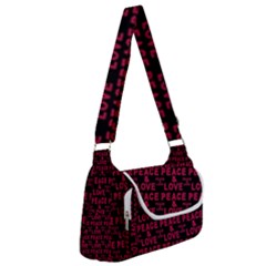 Peace And Love Typographic Print Pattern Multipack Bag by dflcprintsclothing