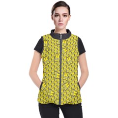 Gilet Jaune Pattern Yellowvests Cowcow Gilet Jaune Pattern Funny Yellow Vests Women s Puffer Vest by snek