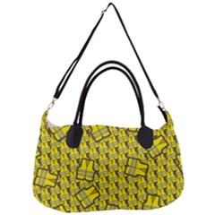 Gilet Jaune Pattern Yellowvests Cowcow Gilet Jaune Pattern Funny Yellow Vests Removal Strap Handbag by snek
