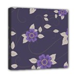 Purple flowers Mini Canvas 8  x 8  (Stretched)