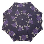 Purple flowers Straight Umbrellas