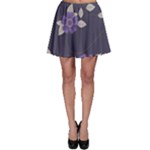 Purple flowers Skater Skirt