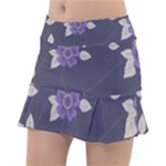 Purple flowers Tennis Skirt