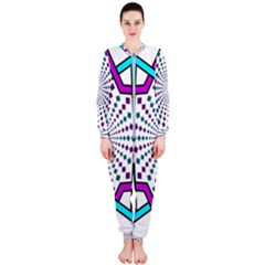 Star Illusion Form Shape Mandala Onepiece Jumpsuit (ladies) 