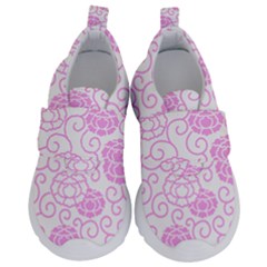 Peony Asia Spring Flowers Natural Kids  Velcro No Lace Shoes by Pakrebo