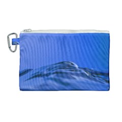 Wave Macro Water Surface Canvas Cosmetic Bag (large) by Pakrebo