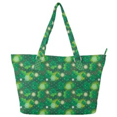 Leaf Clover Star Glitter Seamless Full Print Shoulder Bag by Pakrebo