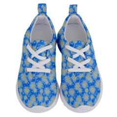 Hydrangea Blue Glitter Round Running Shoes