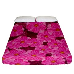 Cherry Blossoms Floral Design Fitted Sheet (queen Size) by Pakrebo