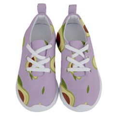 Avocado Green With Pastel Violet Background2 Avocado Pastel Light Violet Running Shoes by genx