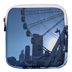 Navy Pier Chicago Mini Square Pouch by Riverwoman