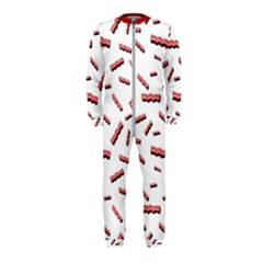 Funny Bacon Slices Pattern Infidel Red Meat Onepiece Jumpsuit (kids) by genx