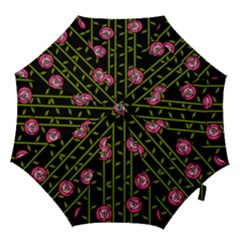 Abstract Rose Garden Hook Handle Umbrellas (large)