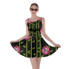 Abstract Rose Garden Skater Dress