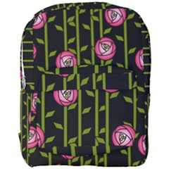 Abstract Rose Garden Full Print Backpack
