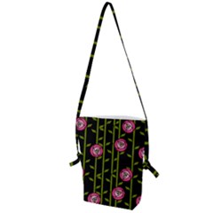 Abstract Rose Garden Folding Shoulder Bag
