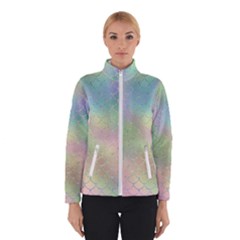 Pastel Mermaid Sparkles Winter Jacket by retrotoomoderndesigns