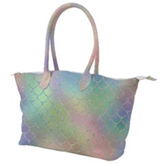 Pastel Mermaid Sparkles Canvas Shoulder Bag by retrotoomoderndesigns
