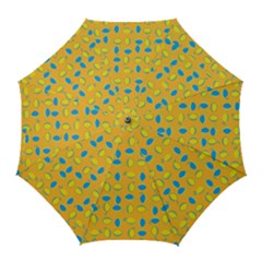 Lemons Ongoing Pattern Texture Golf Umbrellas by Mariart