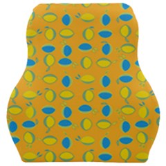 Lemons Ongoing Pattern Texture Car Seat Velour Cushion  by Mariart