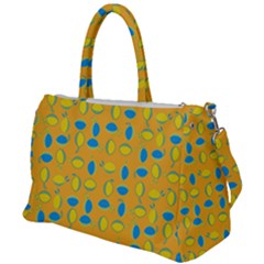 Lemons Ongoing Pattern Texture Duffel Travel Bag by Mariart