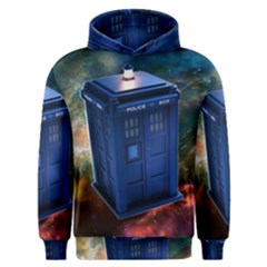 The Police Box Tardis Time Travel Device Used Doctor Who Men s Overhead Hoodie by Sudhe