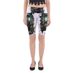 Time Machine Doctor Who Yoga Cropped Leggings by Sudhe