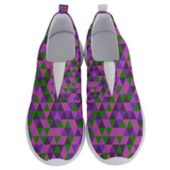 Retro Pink Purple Geometric Pattern No Lace Lightweight Shoes by snowwhitegirl