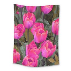 Pink Tulips Medium Tapestry by snowwhitegirl