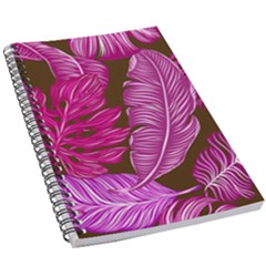 Tropical Pink Leaves 5 5  X 8 5  Notebook by snowwhitegirl
