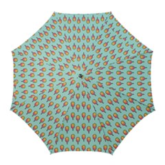 Cotton Candy Pattern Aqua 3d Golf Umbrellas