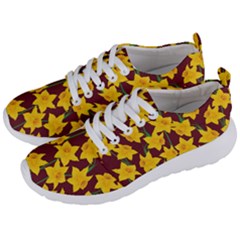 Yellow Daffodils Pattern Men s Lightweight Sports Shoes by Valentinaart