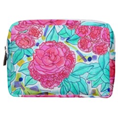 Roses And Movie Theater Carpet Make Up Pouch (medium) by okhismakingart