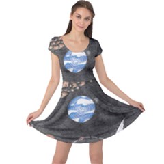 Space Cap Sleeve Dress by okhismakingart