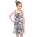 Floral Jungle Black and White Kids  Overall Dress View1
