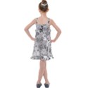 Floral Jungle Black and White Kids  Overall Dress View2